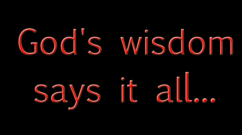 The wisdom of God